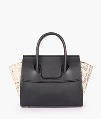 RTW Creation - Black trapeze handbag