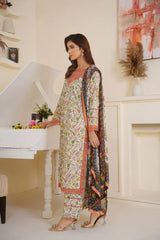 Gulbahar By Arha Eman Stitched Summer Collection'2025-Bloom – Yellow 3 Piece Suit