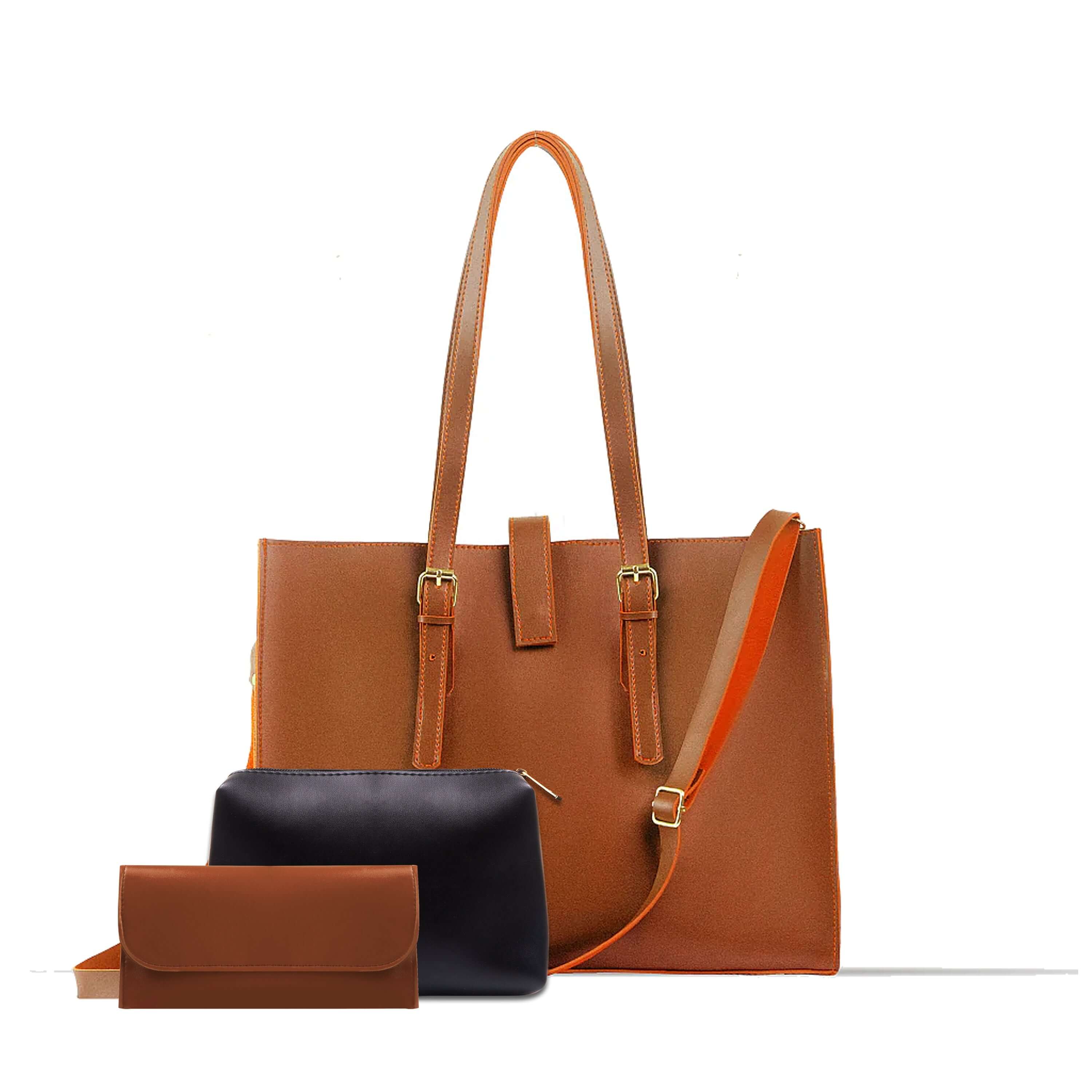 BLOSSOM 3 PCS BROWN - Bag X