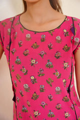 Gulbahar By Arha Eman Stitched Summer Collection'2025-Blossom – Pink Sleeveless Co ord