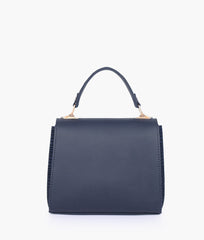 RTW Creation - Blue criss-cross top-handle bag