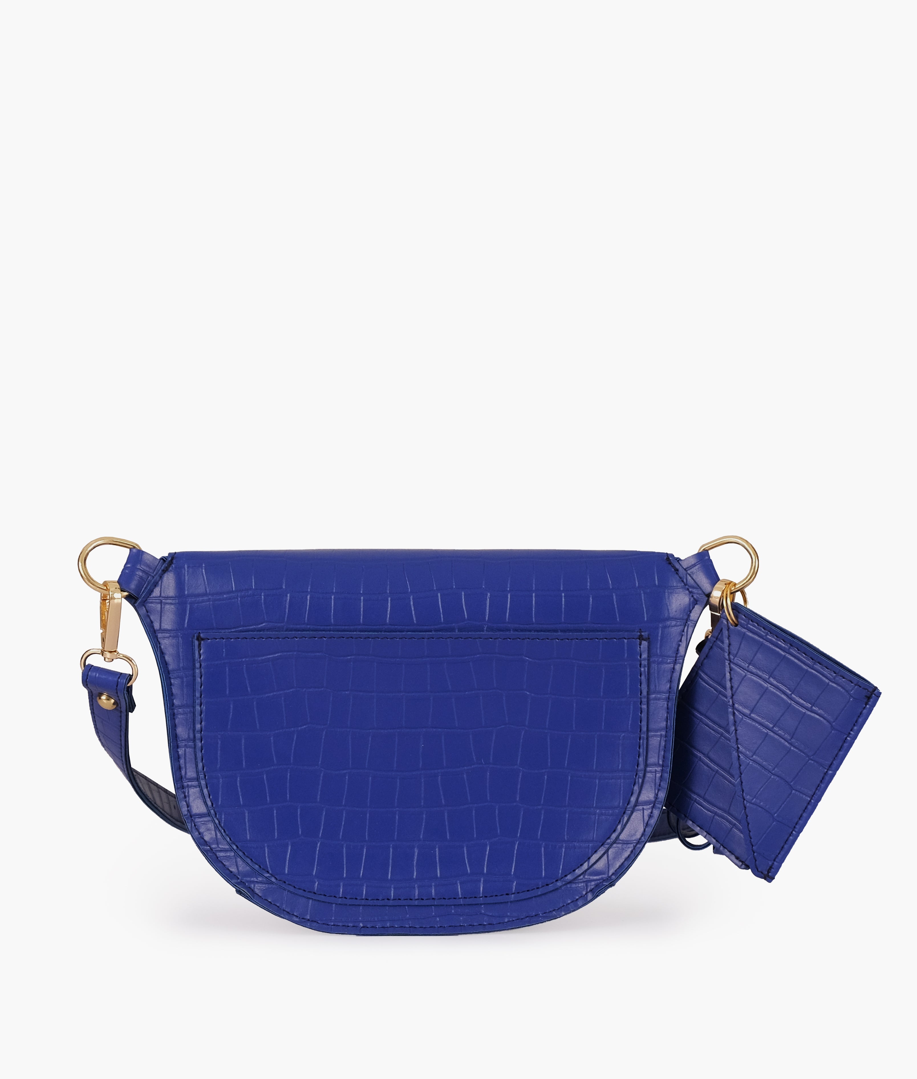 RTW Creation - Blue crocodile belt bag