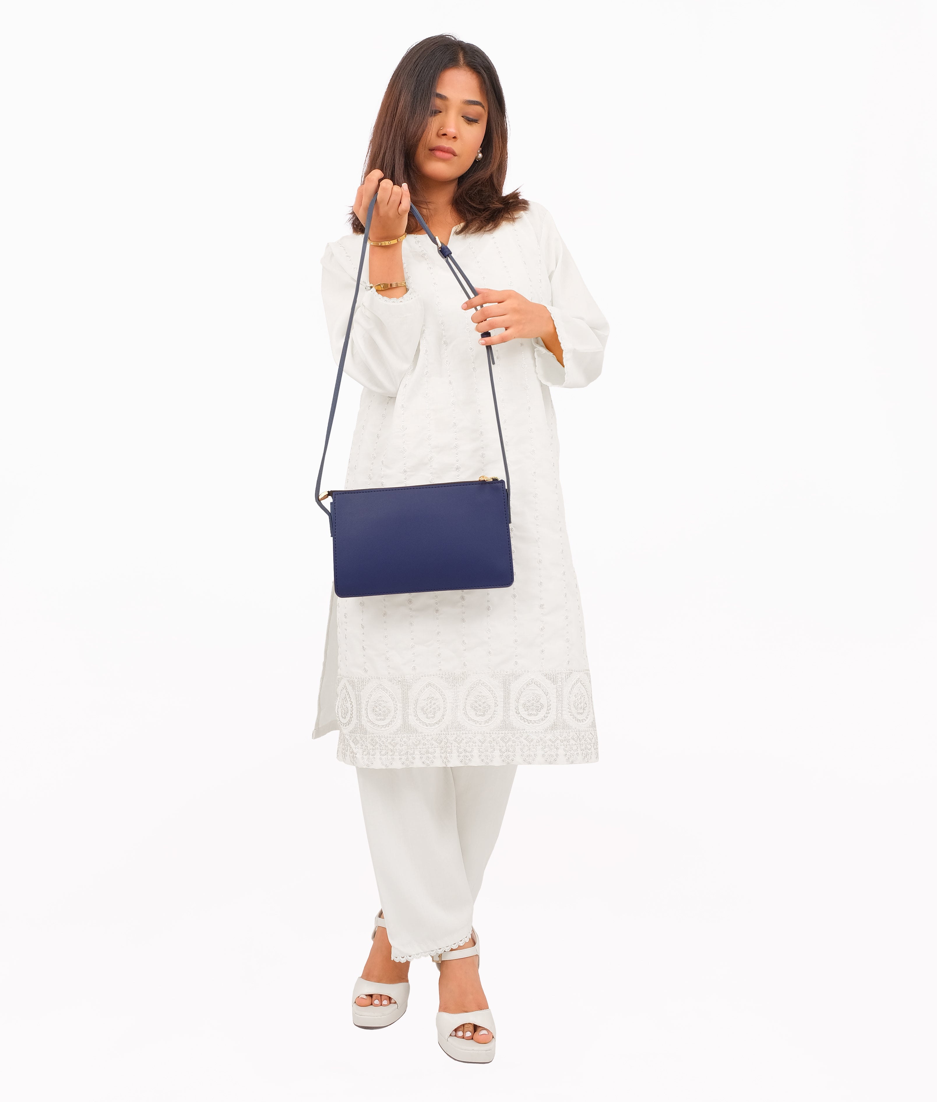 RTW Creation - Blue flat purse