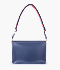 RTW Creation - Blue half flap cross-body bag