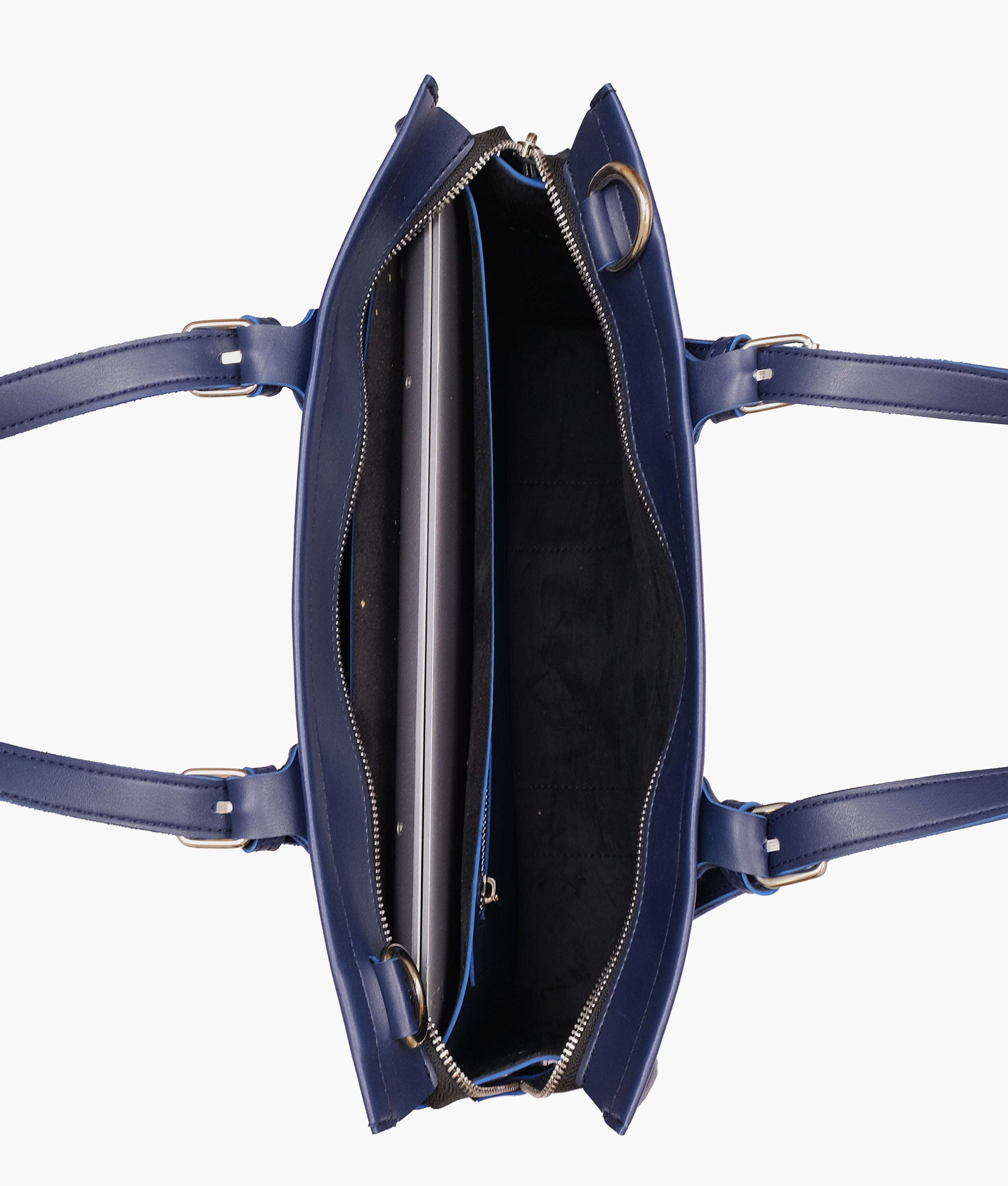 RTW Creation - Blue laptop bag with sleeve