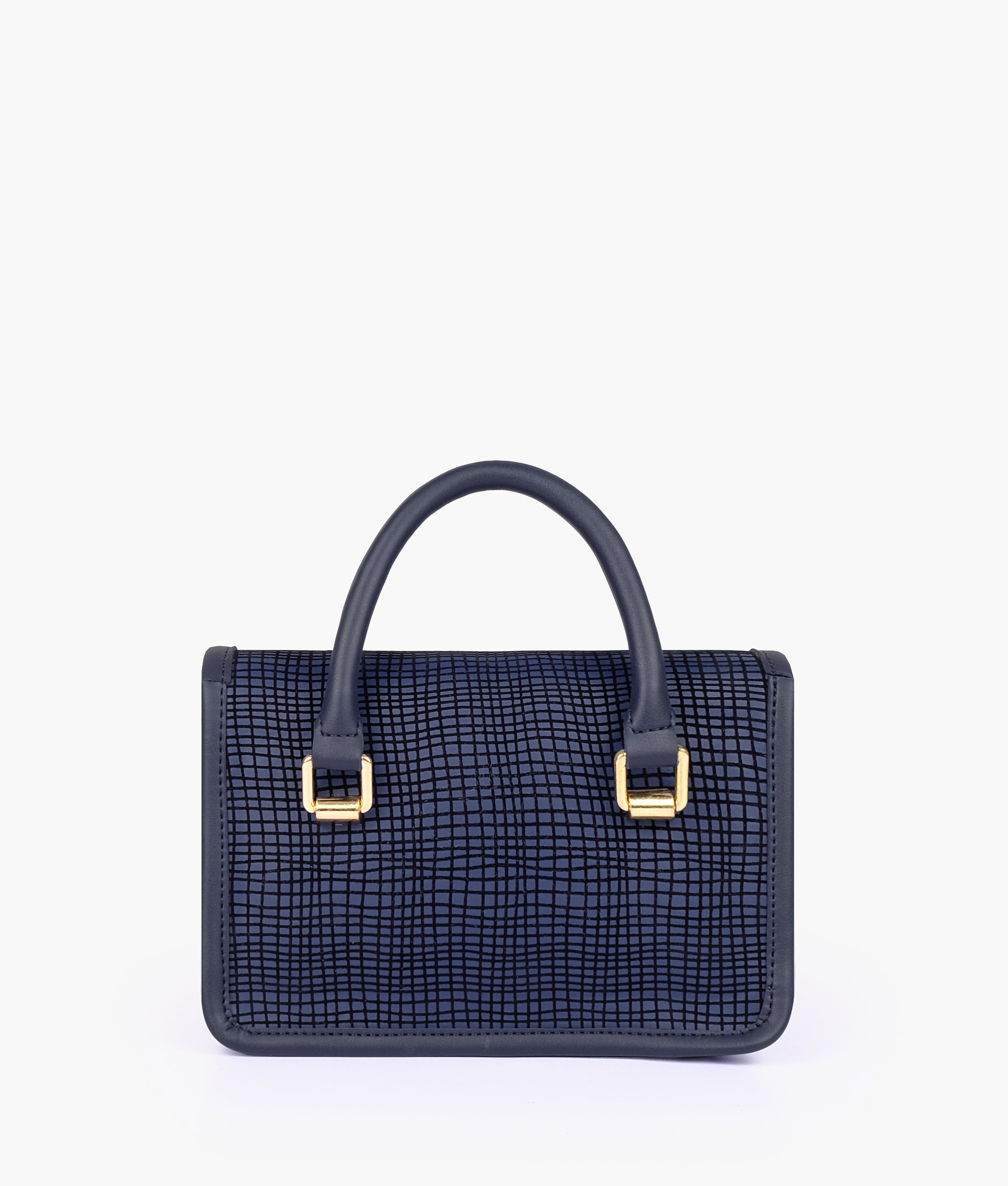RTW Creation - Blue patterned cross-body with flap