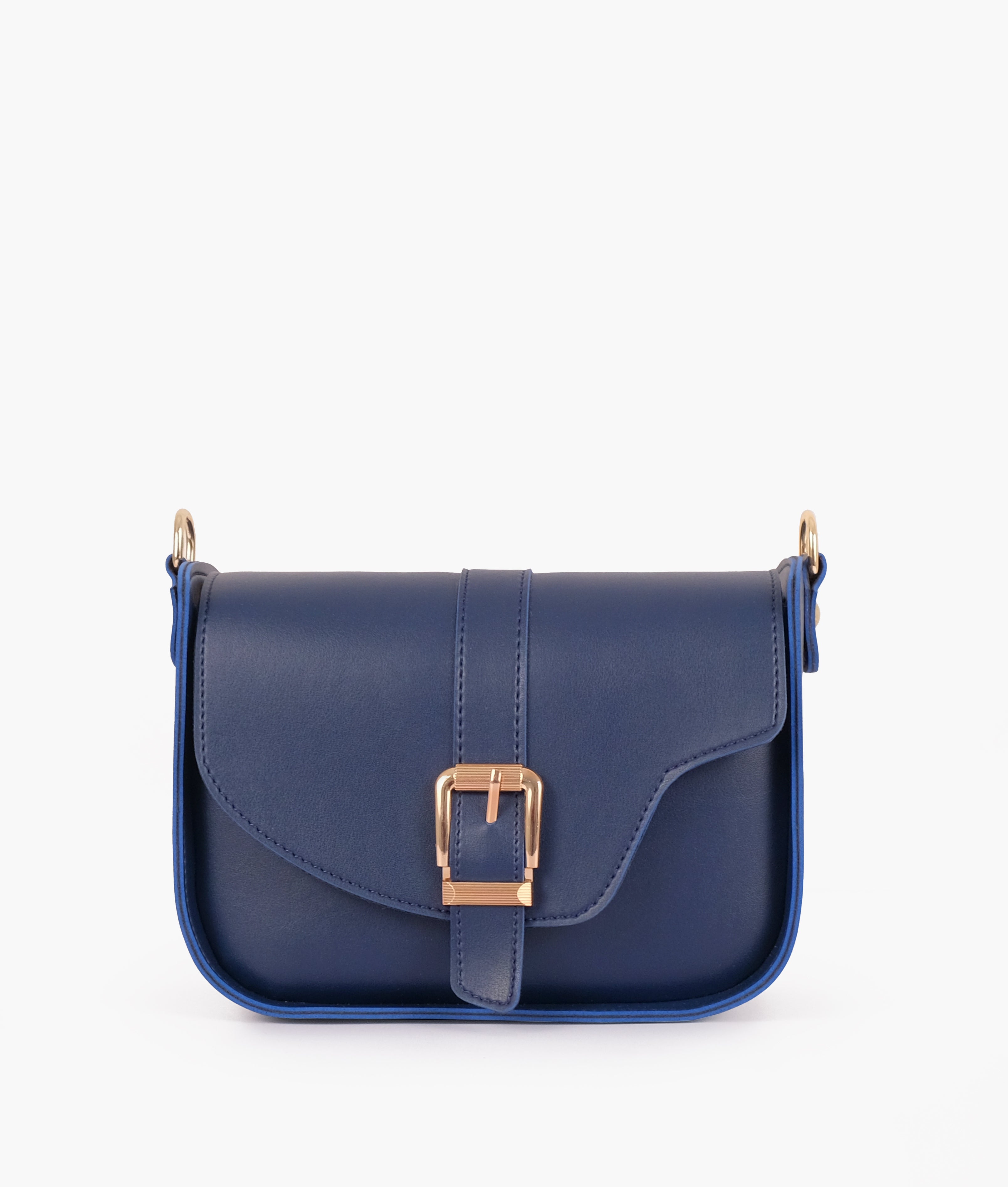 RTW Creation - Blue saddle buckle bag