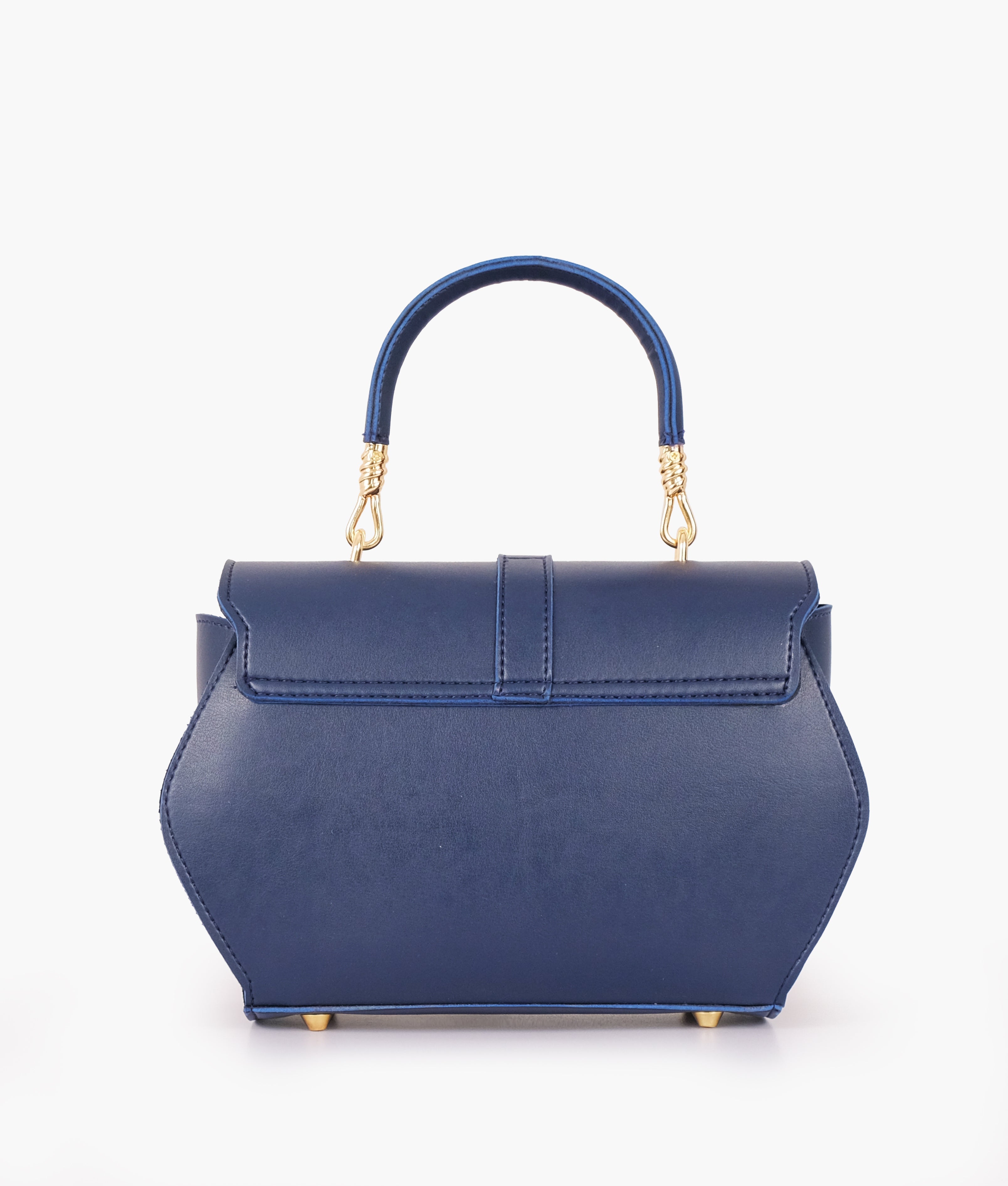 RTW Creation - Blue top-handle hexagon bag