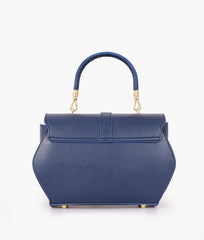 RTW Creation - Blue top-handle hexagon bag