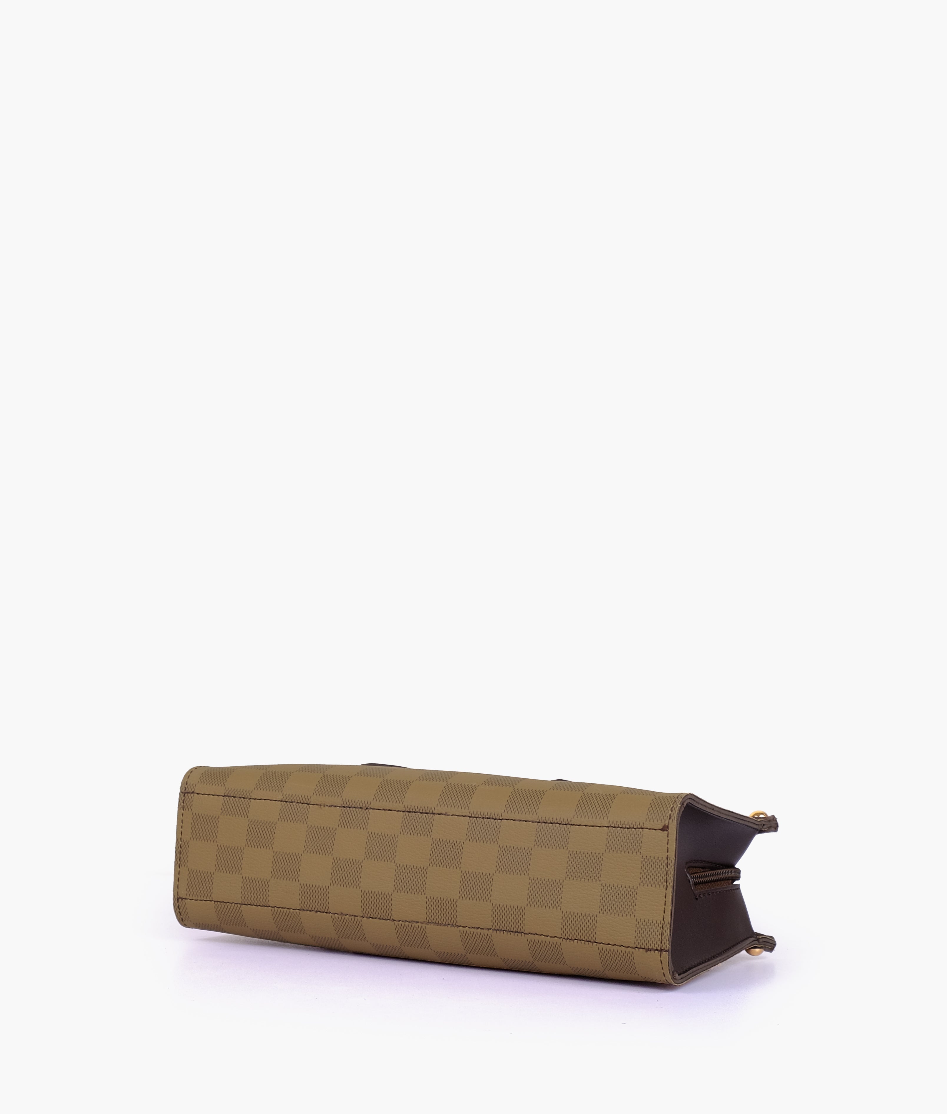 RTW Creation - Brown checkered on-the-go mini bag