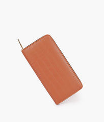 RTW Creation - Brown crocodile pattern wallet