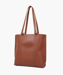 RTW Creation - Brown double-handle tote bag