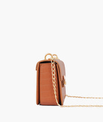 RTW Creation - Brown mini chain-handle cross-body bag