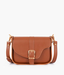 RTW Creation - Brown saddle buckle bag