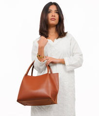 RTW Creation - Horse brown tote bag