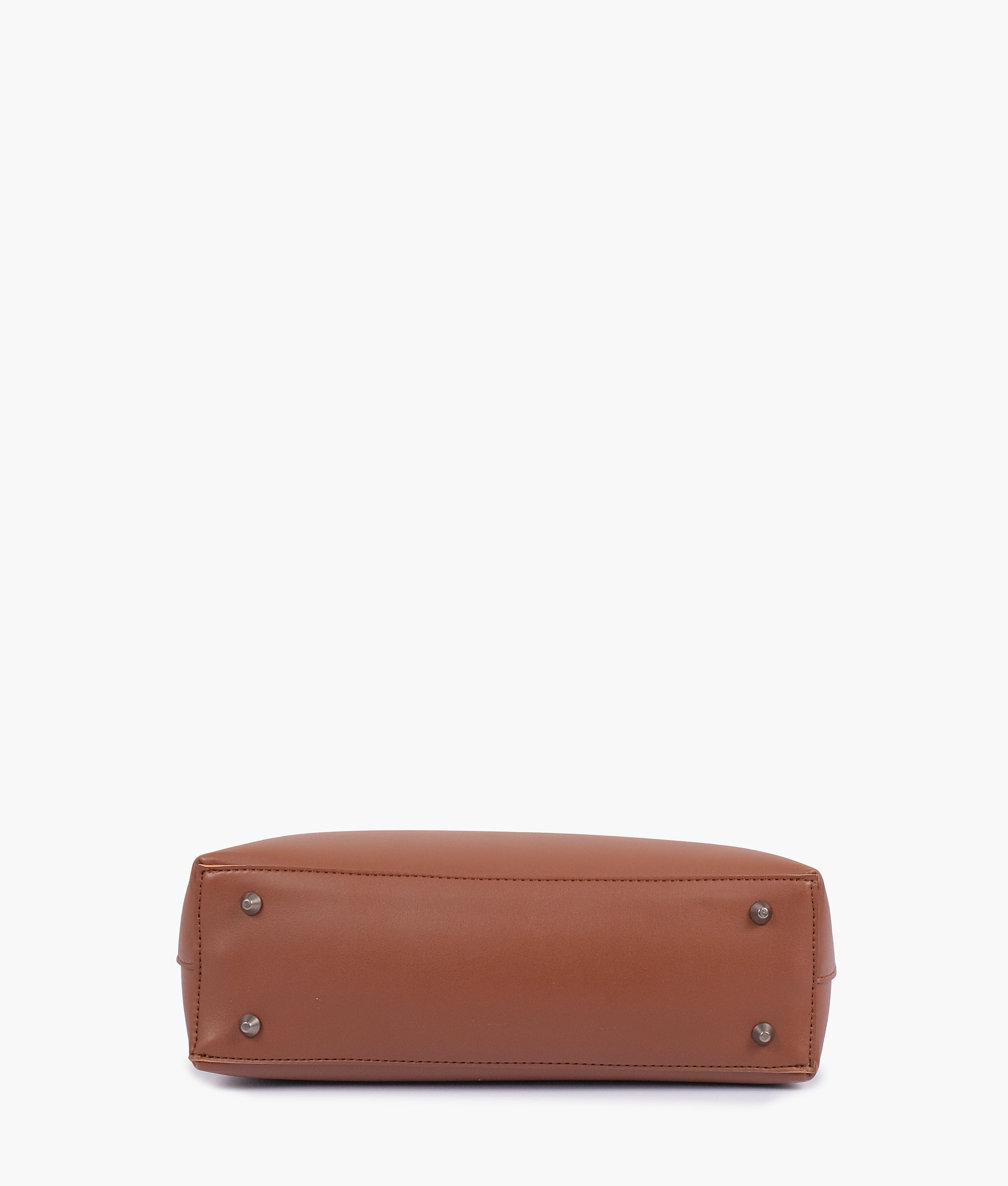 RTW Creation - Brown tote bag with detachable pouch