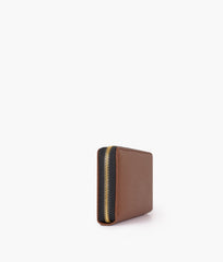 RTW Creation - Brown weave pattern wallet
