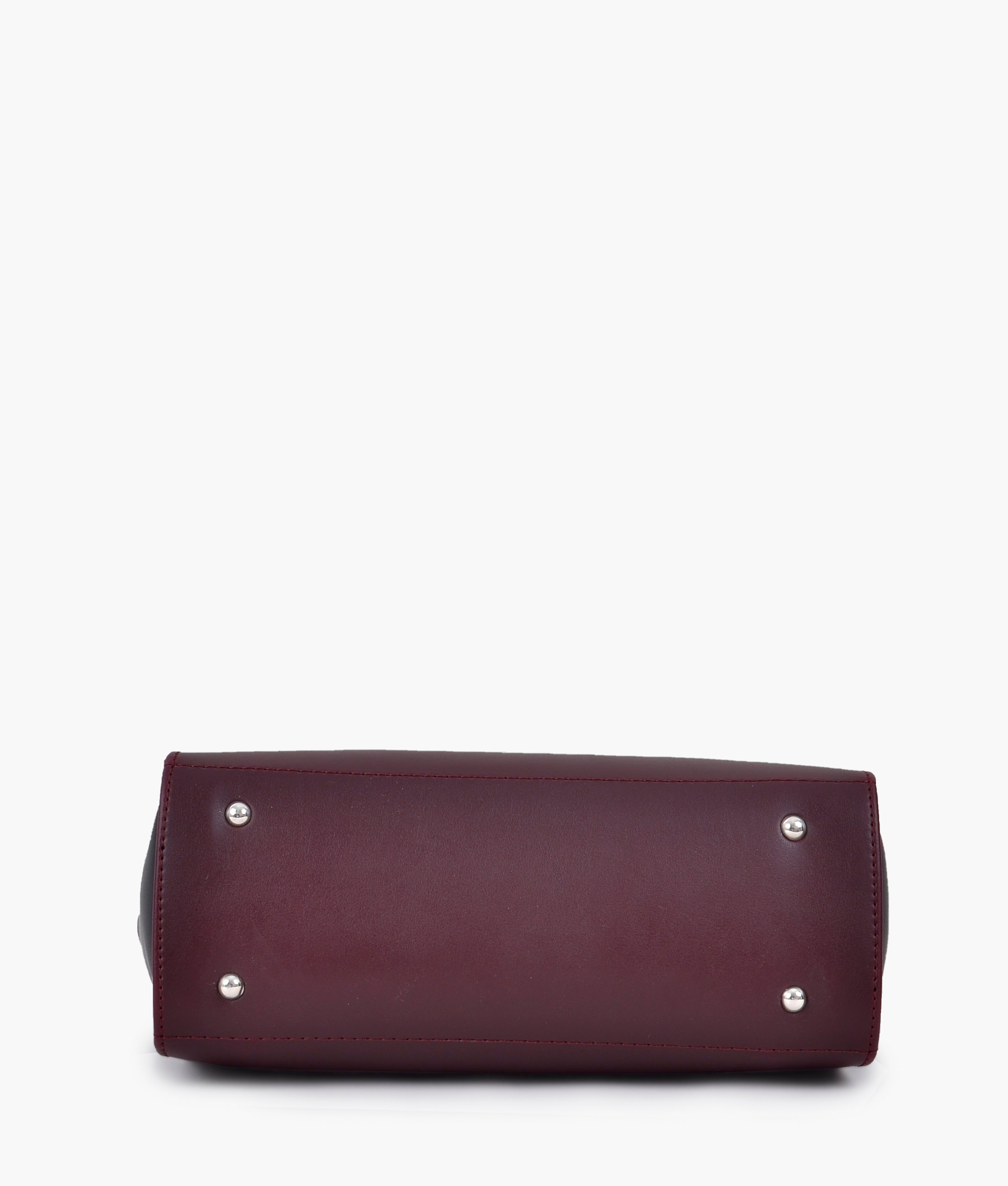 RTW Creation - Burgundy classic top-handle bag