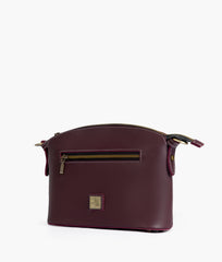 RTW Creation - Burgundy dome cross-body bag
