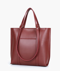 RTW Creation - Burgundy double-handle tote bag