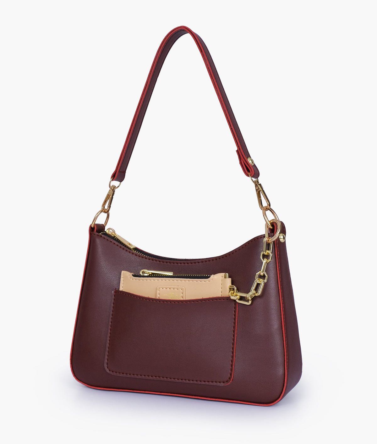 RTW Creation - Burgundy hobo evening bag