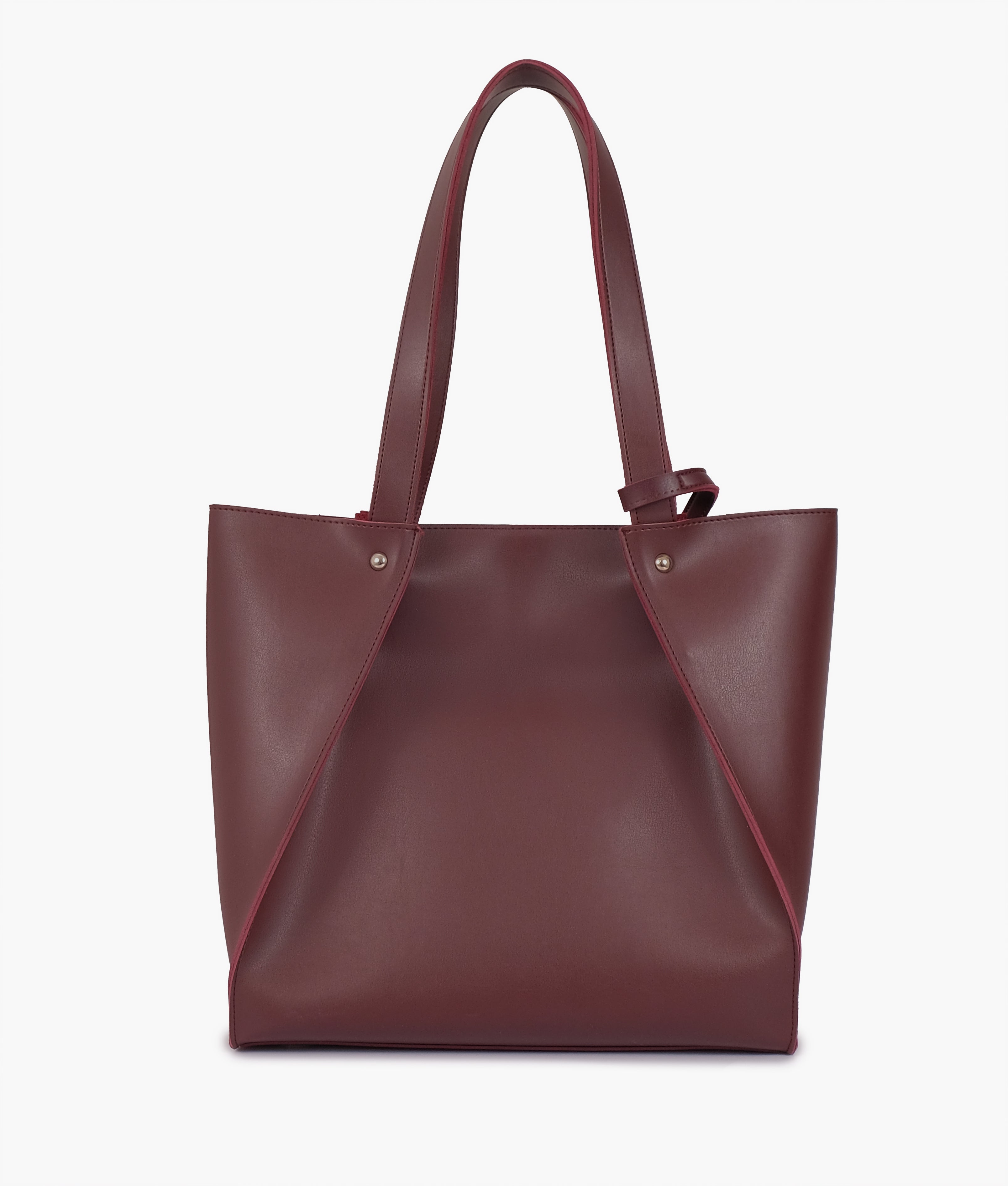 RTW Creation - Burgundy shopping tote bag