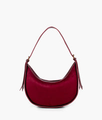 RTW Creation - Burgundy suede hobo bag