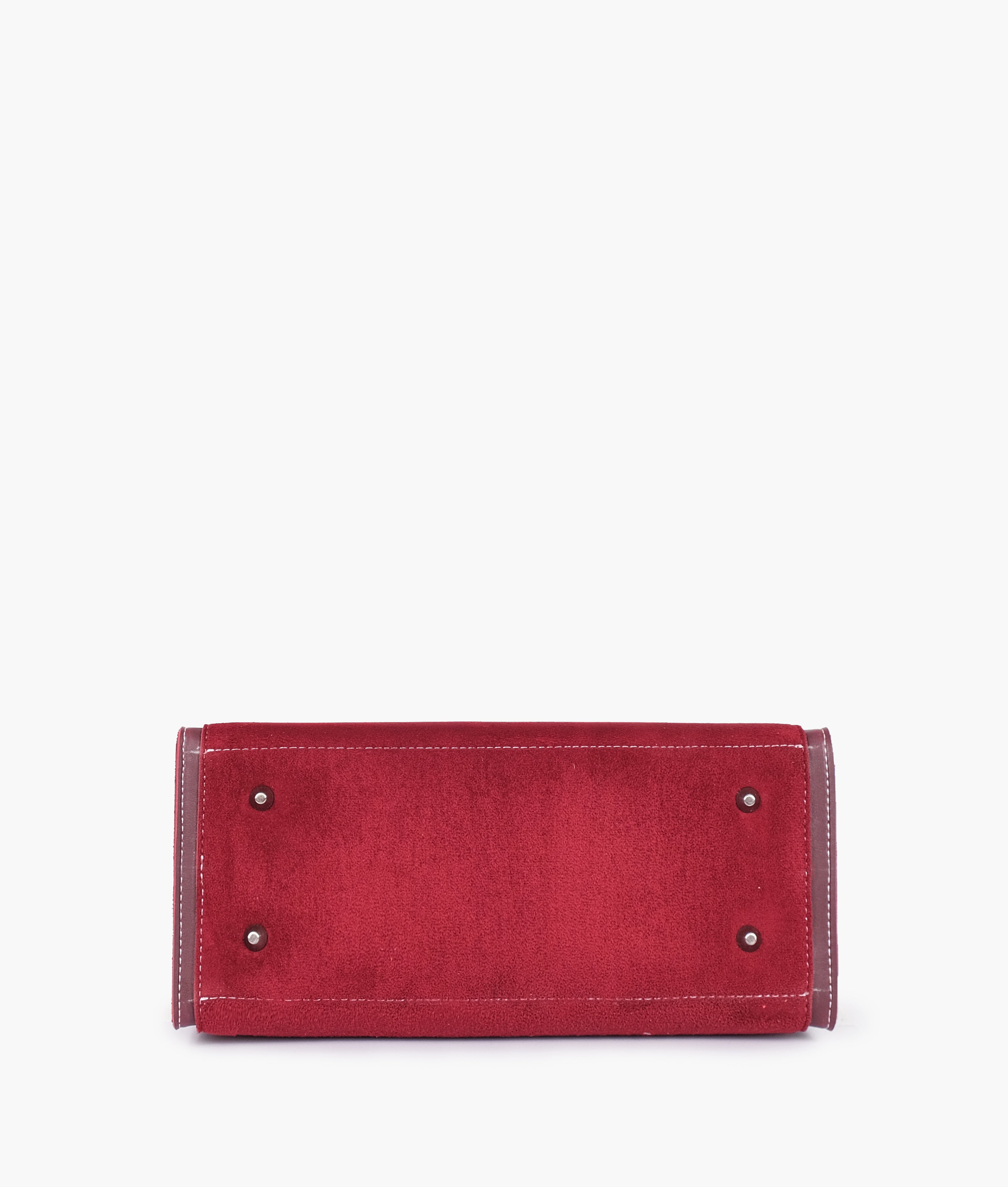 RTW Creation - Burgundy suede vintage handbag