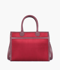 RTW Creation - Burgundy suede vintage handbag
