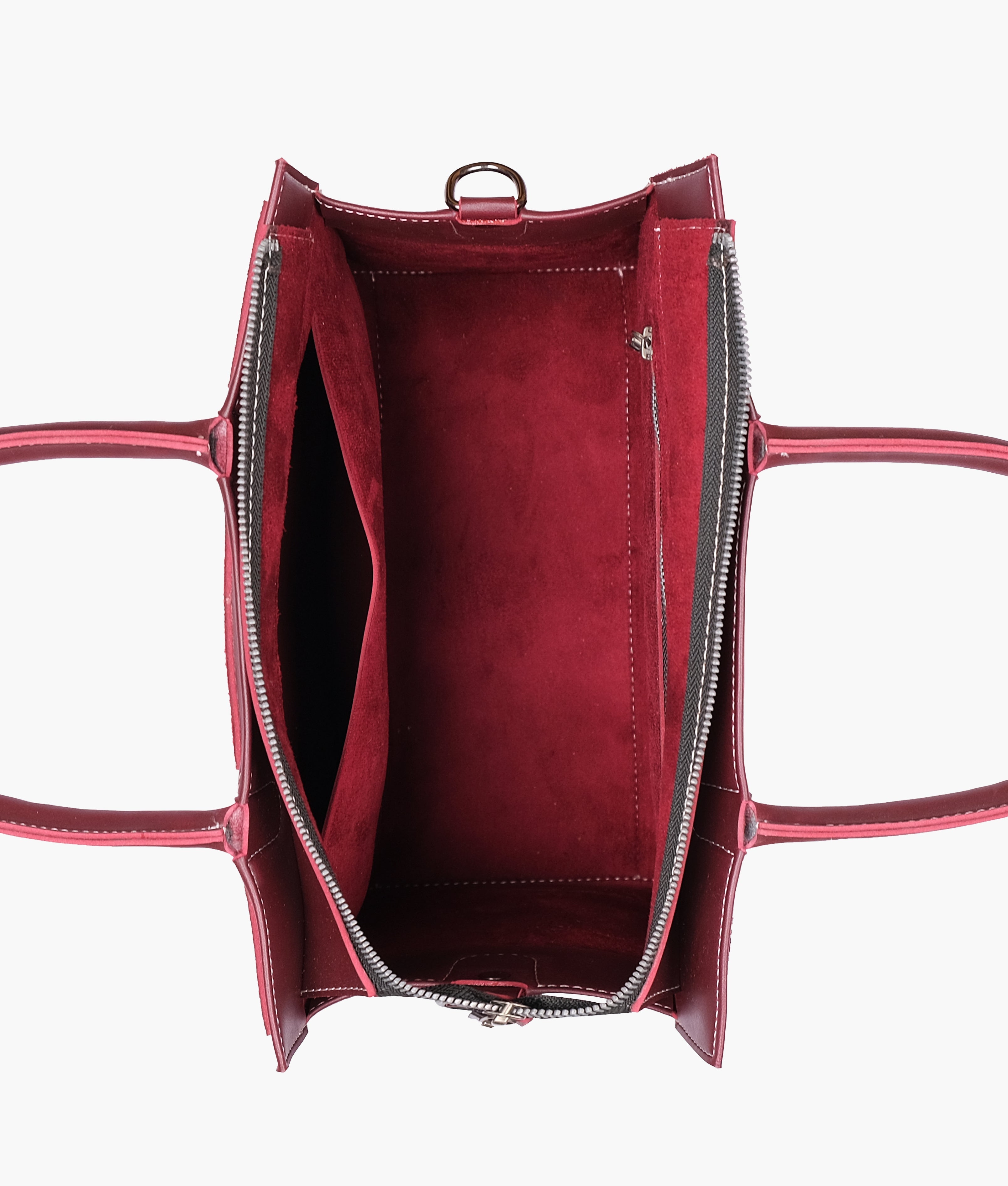 RTW Creation - Burgundy suede vintage handbag