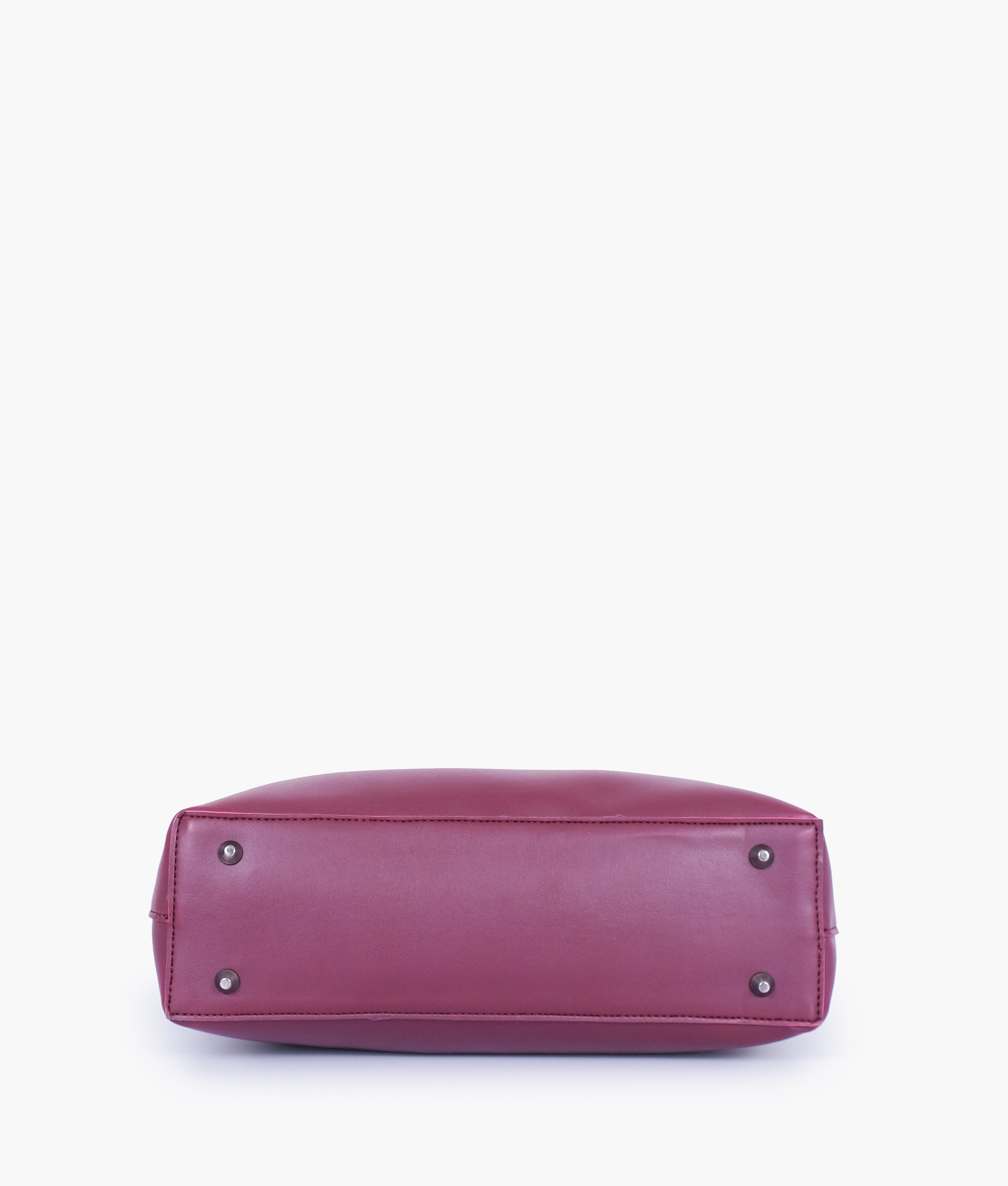 RTW Creation - Burgundy tote bag with detachable pouch