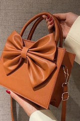 Fineur HandBag Gloss Bow Brown