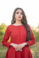 Ravayat By Ariya Apparel Stitched 2 Piece Scarlet Grace Co-ord Set Collection'2024-Rangrez