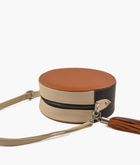 RTW Creation - Camel circle cross-body bag