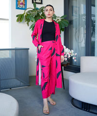 Dhaga Stitched 2 Piece Solids Crepe Summer Collection'2025-Carmine