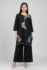 Bloom By Amna Ali Nawaz Stitched 2 Piece Emb Suit-7004