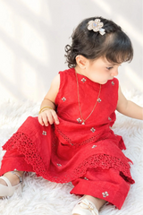 Urban Cut Cotton Embroidered 2-Piece Traditional Dress Set-K0016