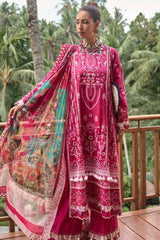 Zoha by Ansab Jahangir Unstitched 3 Piece Luxury Lawn Collection'2024-AJ-LL24-09-Champaca