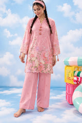 Clean Girl co-ord – floral hem and wide-leg trouser details