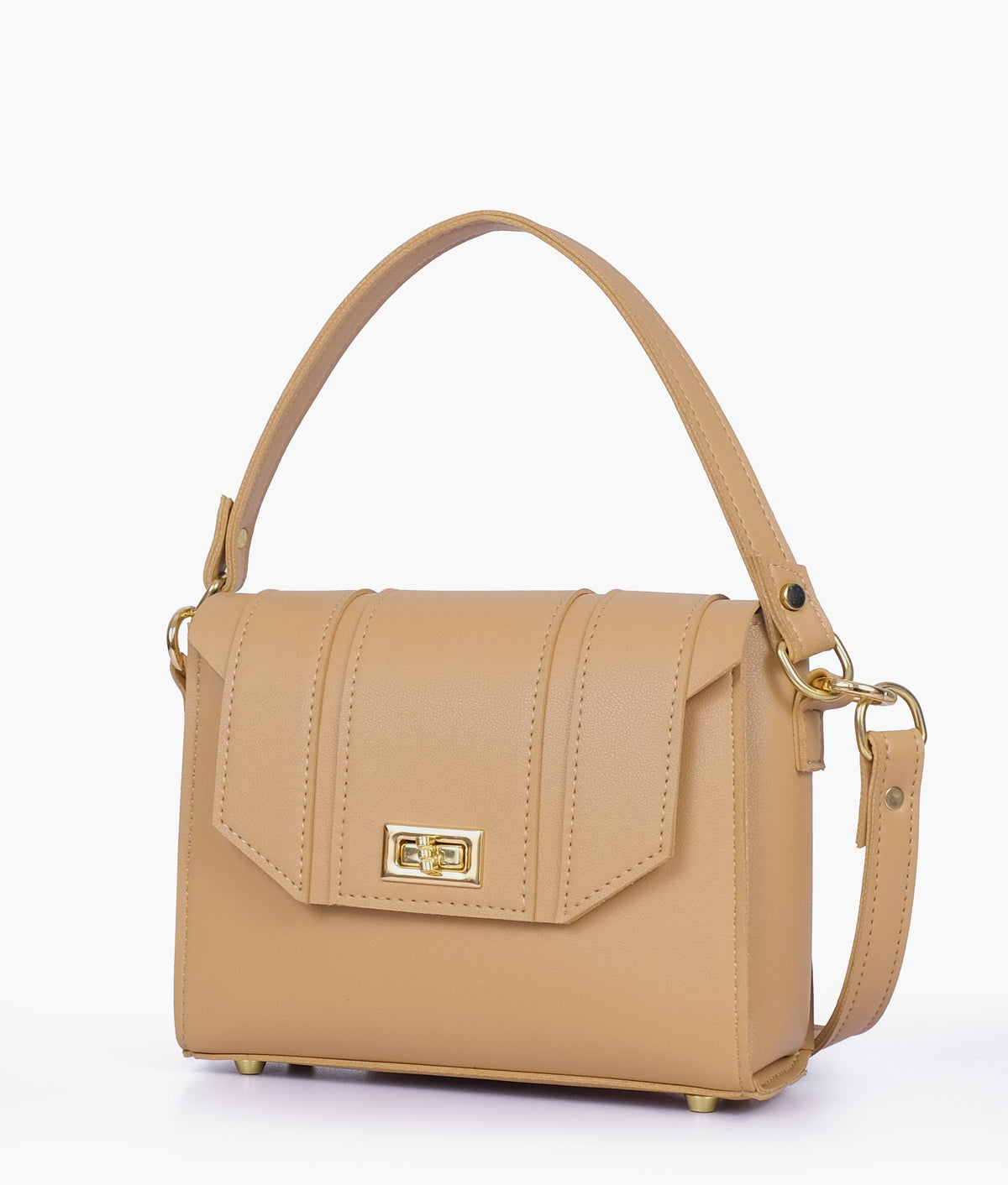 RTW Creation - Coffee compact top-handle cross-body bag