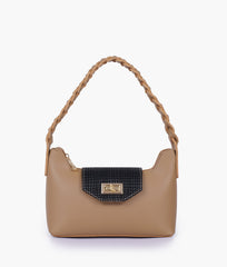 RTW Creation - Coffee purse with braided strap