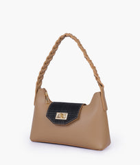 RTW Creation - Coffee purse with braided strap