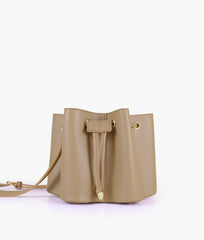 RTW Creation - Coffee star drawstring bucket bag