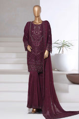 Afsany by Sada Bahar Stitched 3 Piece Luxury Chiffon Vol-14 Collection'2025-CR-26-Purple