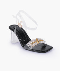 RTW Creation - Crystal black heels