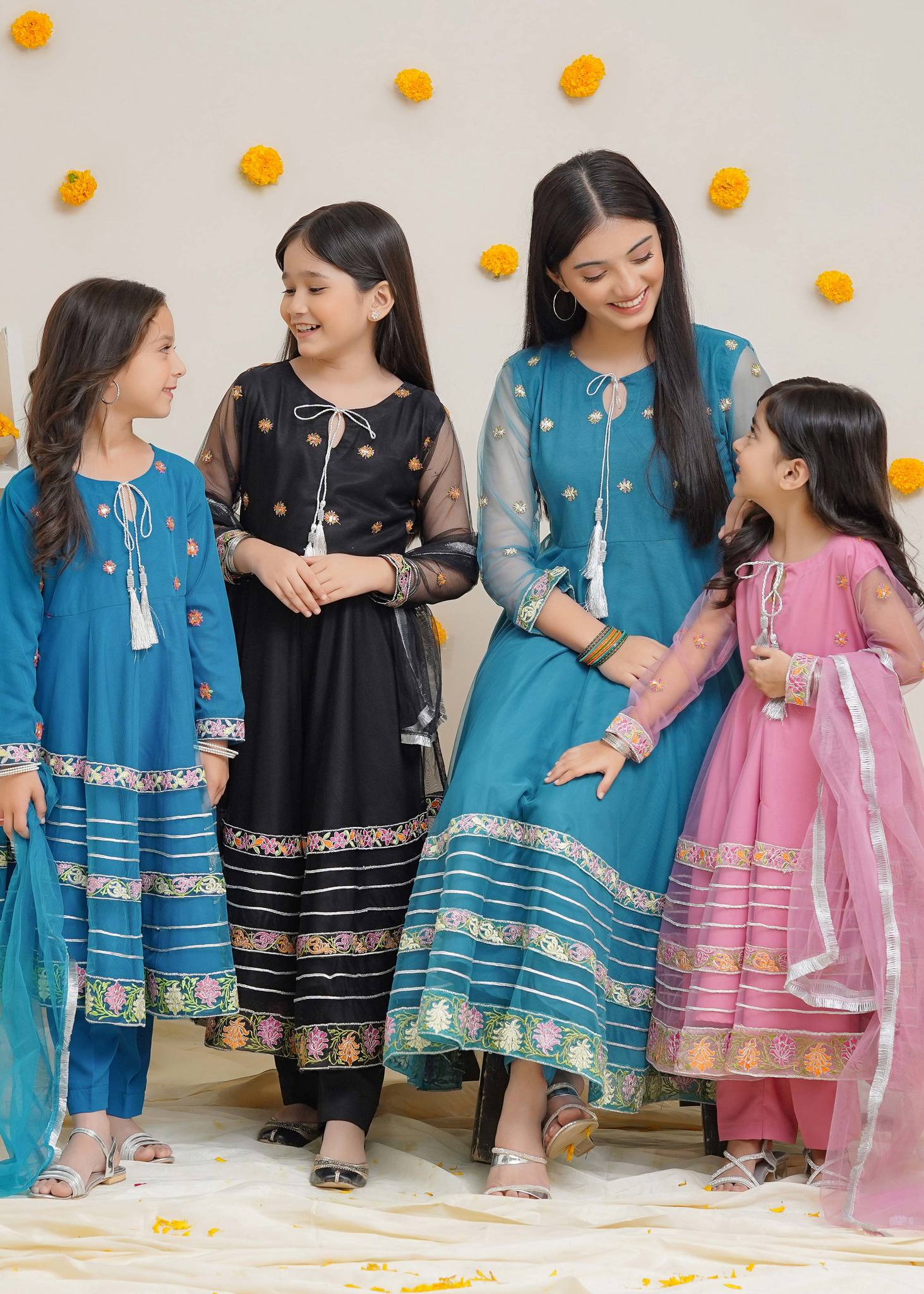 Modest Stitched 3 Piece Kids Formals Collection'2024-Tabeer