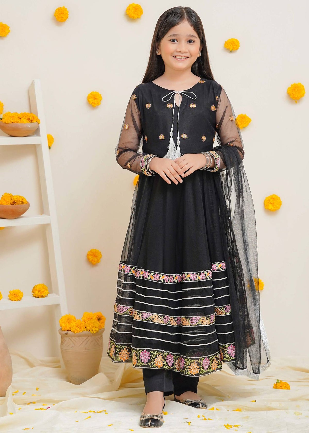 Modest Stitched 3 Piece Kids Formals Collection'2024-Tabeer