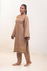 Silcot Stitched 2 Piece Lawn Collection-Golden Dune Mirror