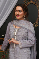 Threads & Weaves 3 PC - Embroidered Lawn Suit-L23208