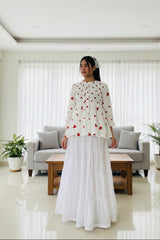 Urban Cut Stitched Cotton Long Maxi Skirt-C0225